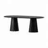 ALBA DINING TABLE BLACK OAK