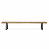 LORNE BENCH SEAT CHARCOAL