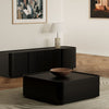 LUCCA SQUARE COFFEE TABLE BLACK OAK