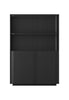 LUCCA DISPLAY CABINET BLACK OAK