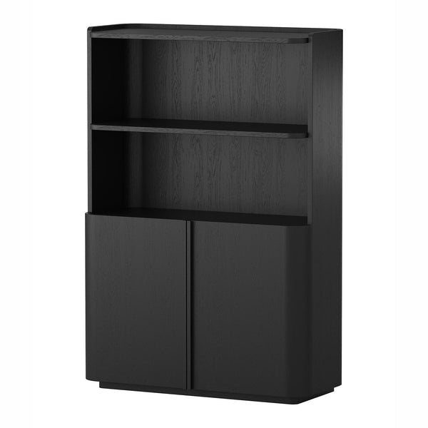 LUCCA DISPLAY CABINET BLACK OAK