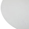 TARANO ROUND OAK WHITE DINING TABLE
