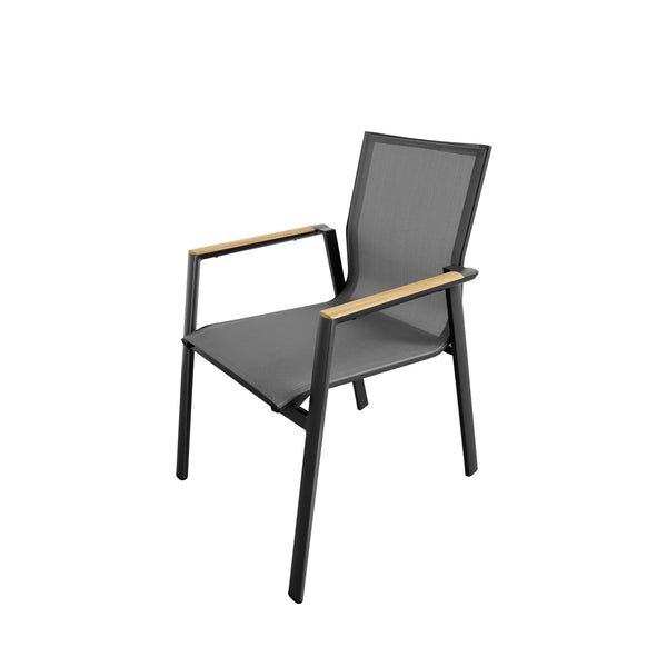 VALLETTA CHARCOAL DINING CHAIR