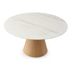 TARANO ROUND MARBLE / OAK DINING TABLE